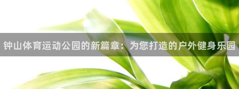 MK体育官网下载平台注册要钱吗：钟山体育运动公园的新